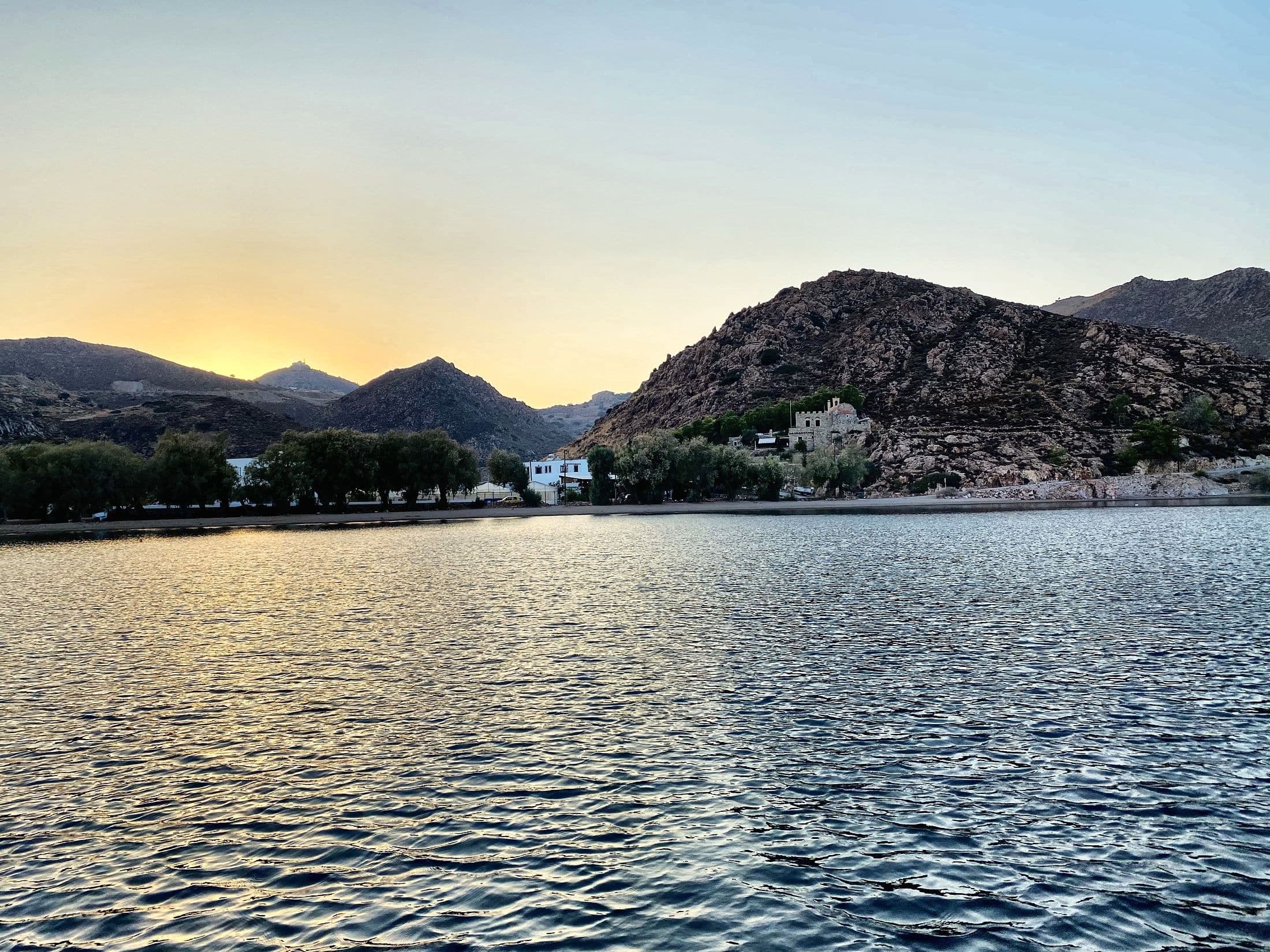 Grikos bay in the evening