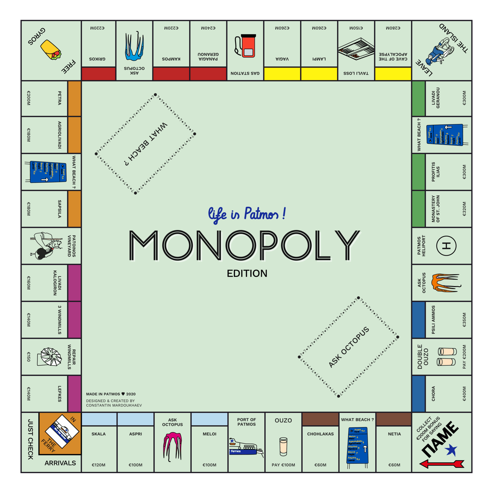 Monopoly Life is Patmos, œuvre 2020